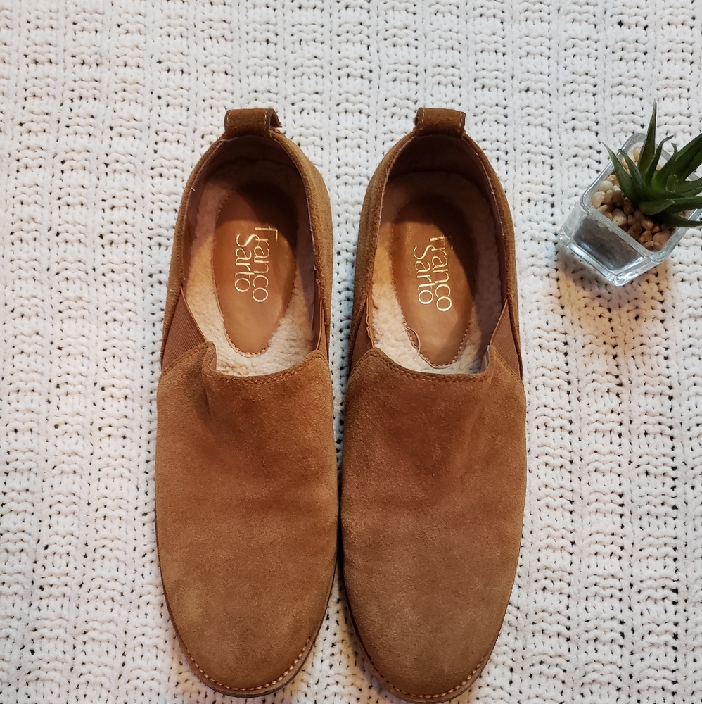 Womens Franco Sarto suede boot shoe size 10M